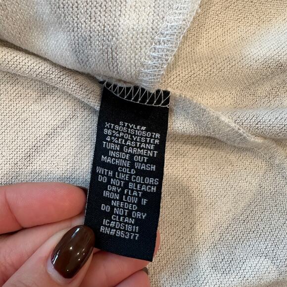 NWT SANCTUARY Beige Camo Open Front Cardigan Size XL Casual Classic Preppy Chic - Picture 8 of 8